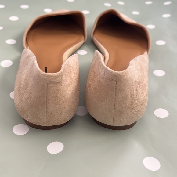 NWOB, J. Crew Factory Zoe suede d'Orsay flats F5310 Saddle 7 shoes tan brown - Picture 6 of 9